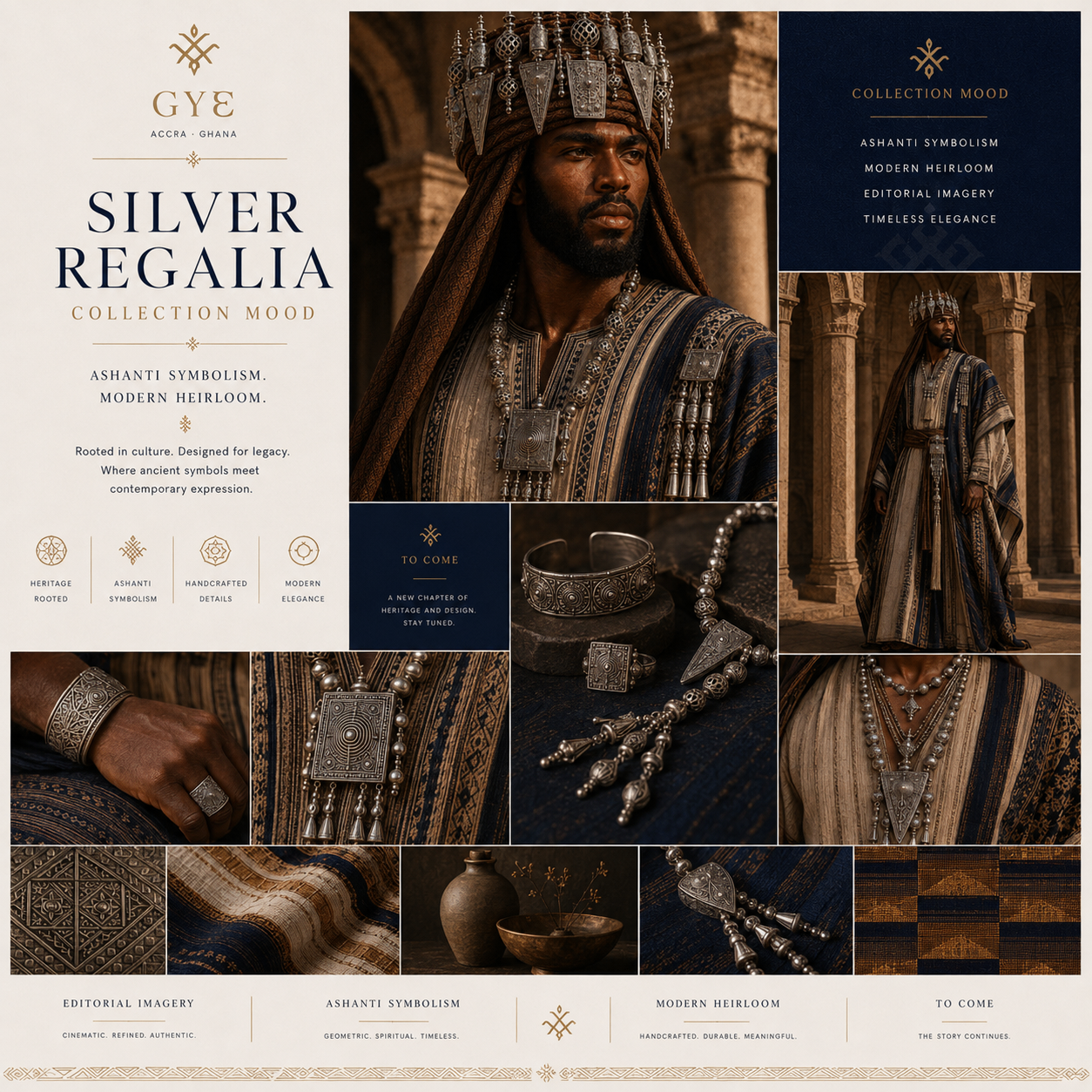 Reference board: silver regalia collection mood