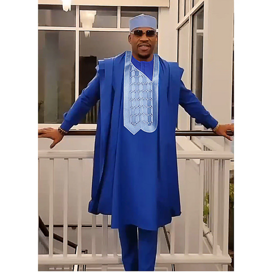 African Agbada (Deep Blue)