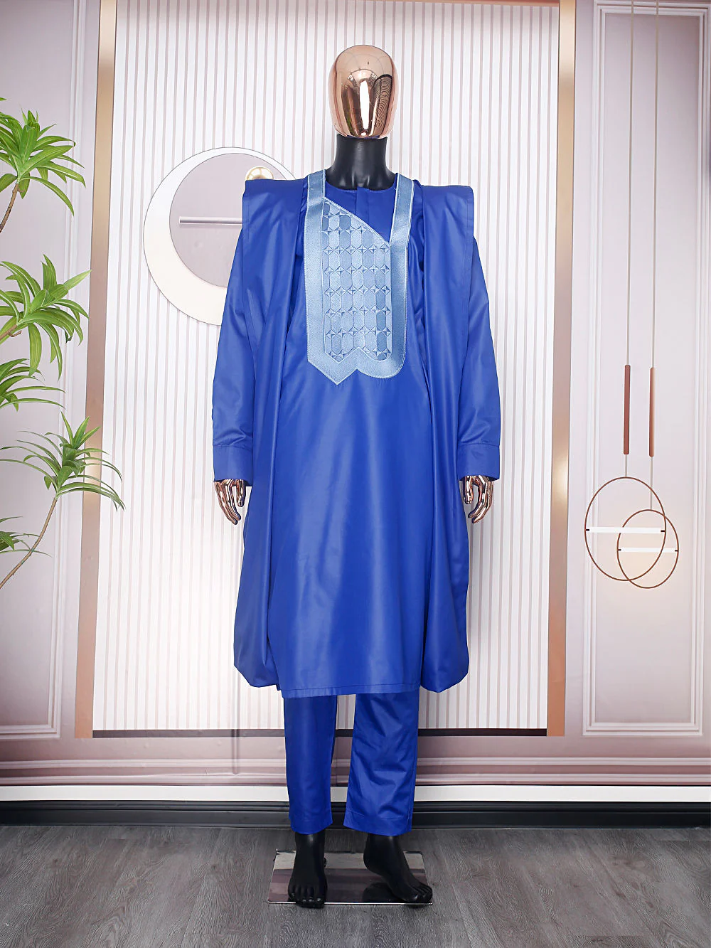 African Agbada (Deep Blue)