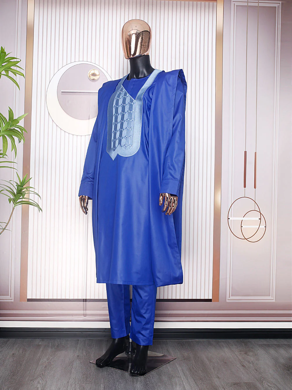 African Agbada (Deep Blue)