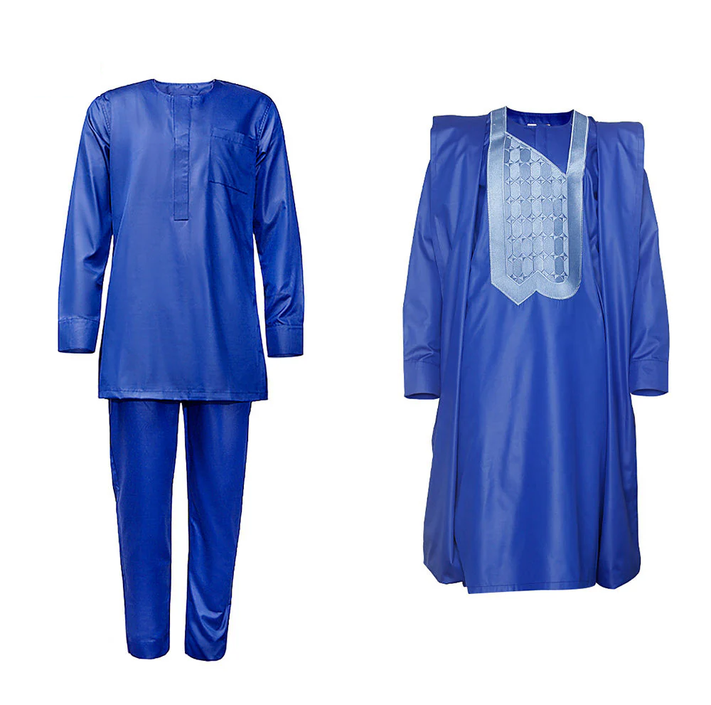 African Agbada (Deep Blue)