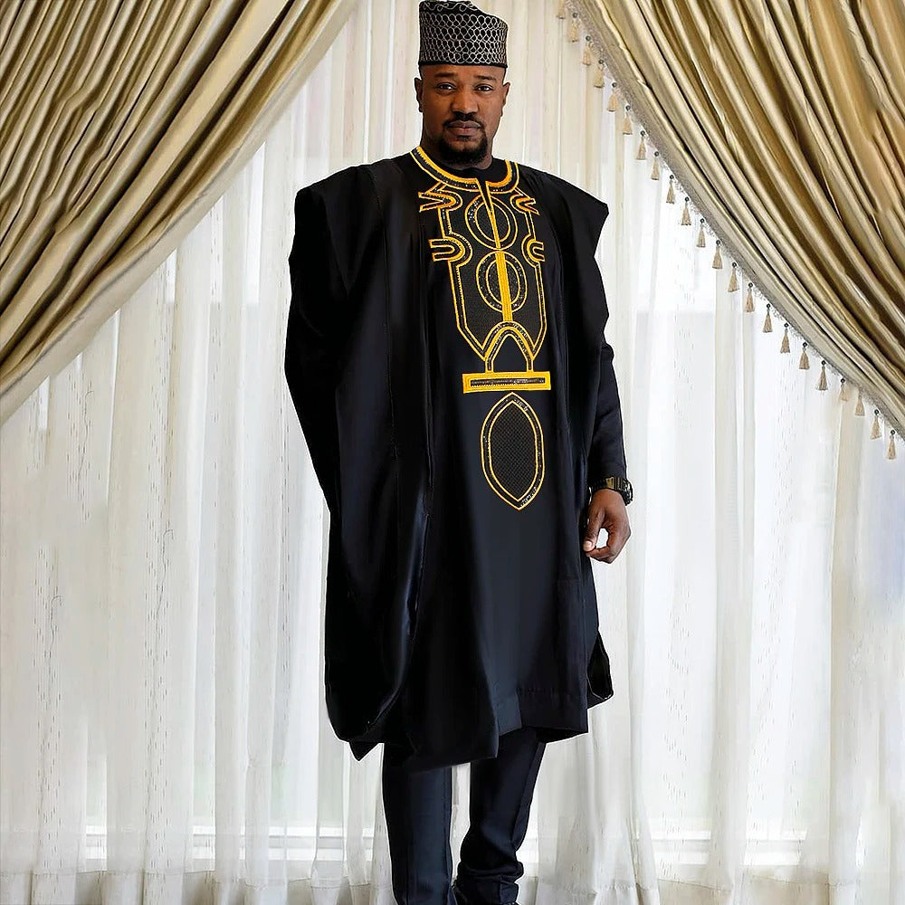 African Agbada (Black)