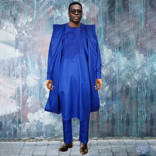 African Agbada (Blue)