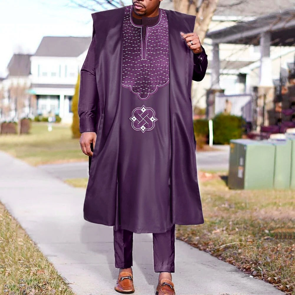 African Agbada (Purple)