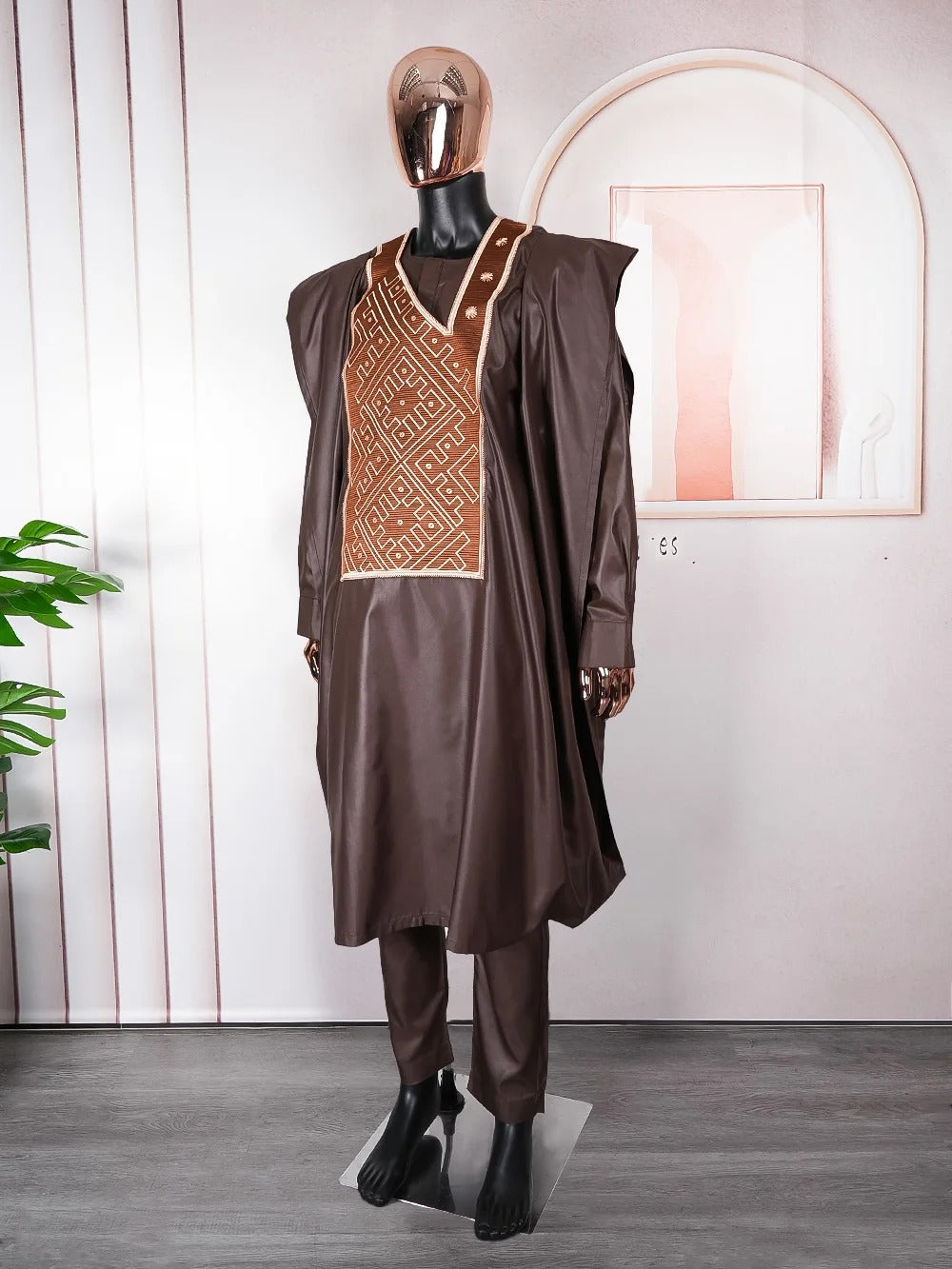 African Agbada (Brown)