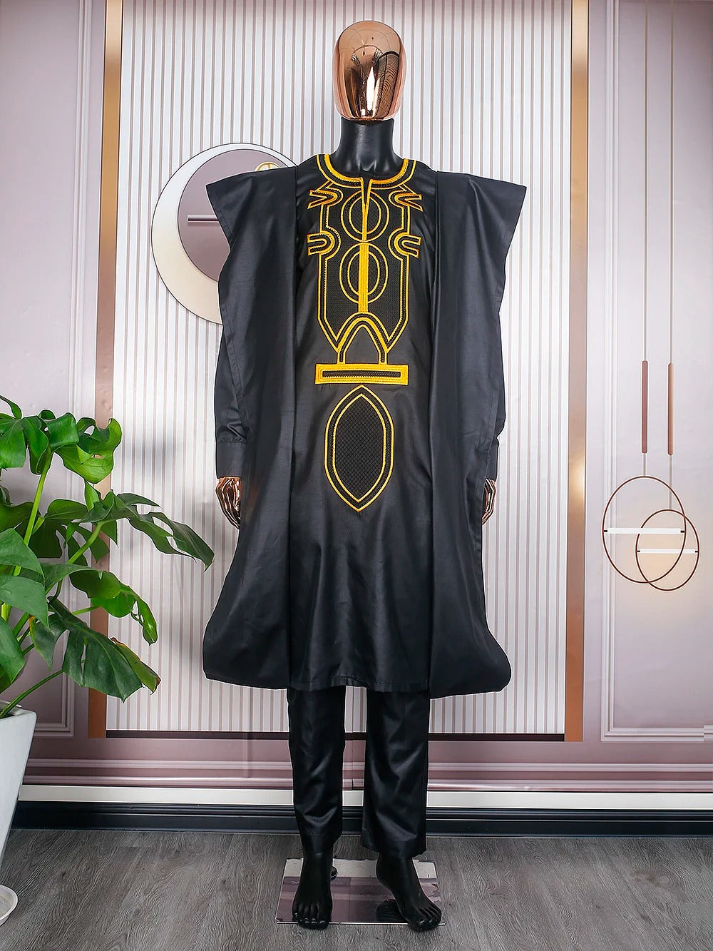 African Agbada (Black)