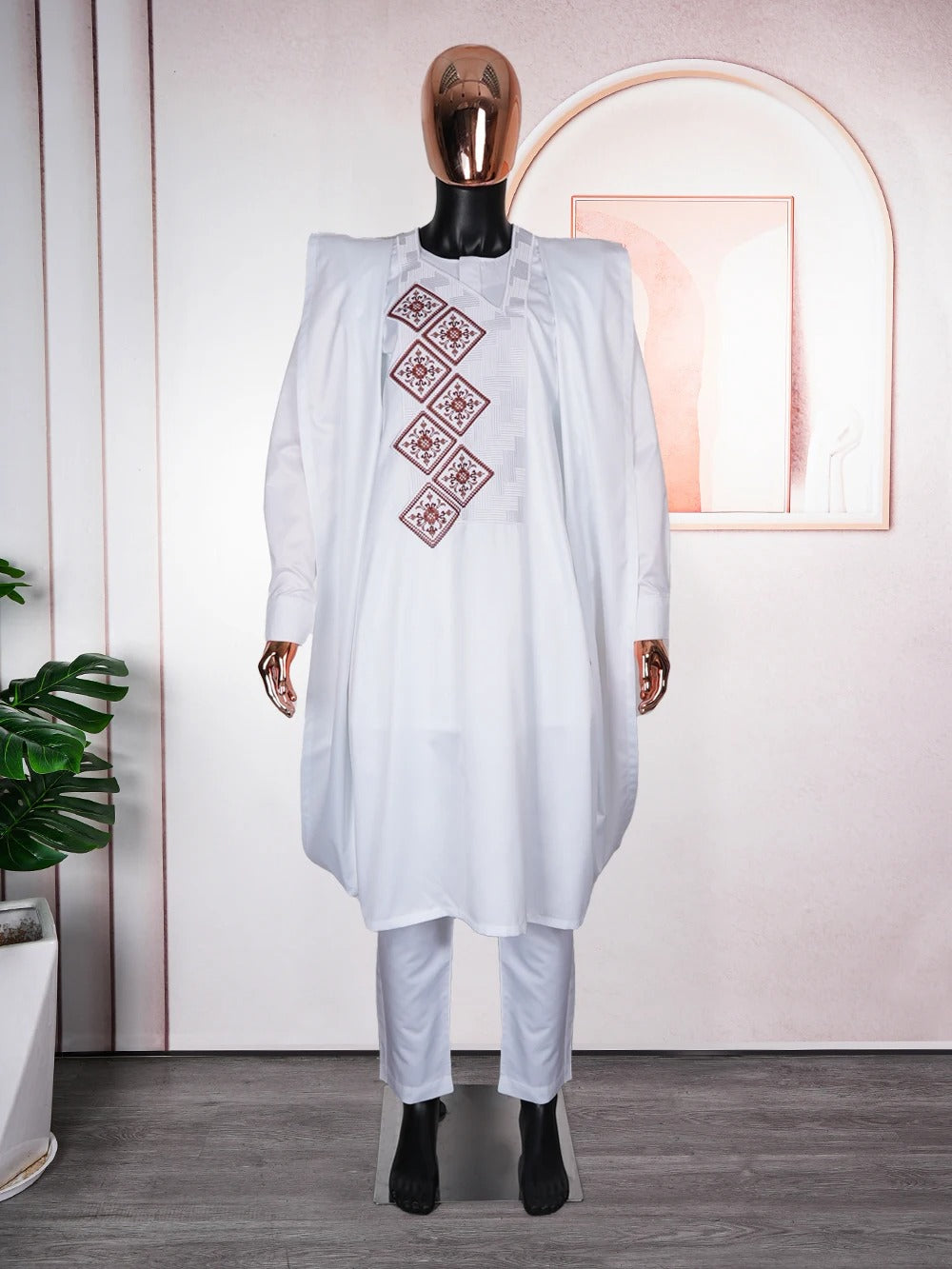 African Agbada (White)