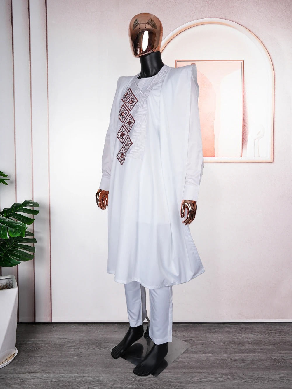 African Agbada (White)