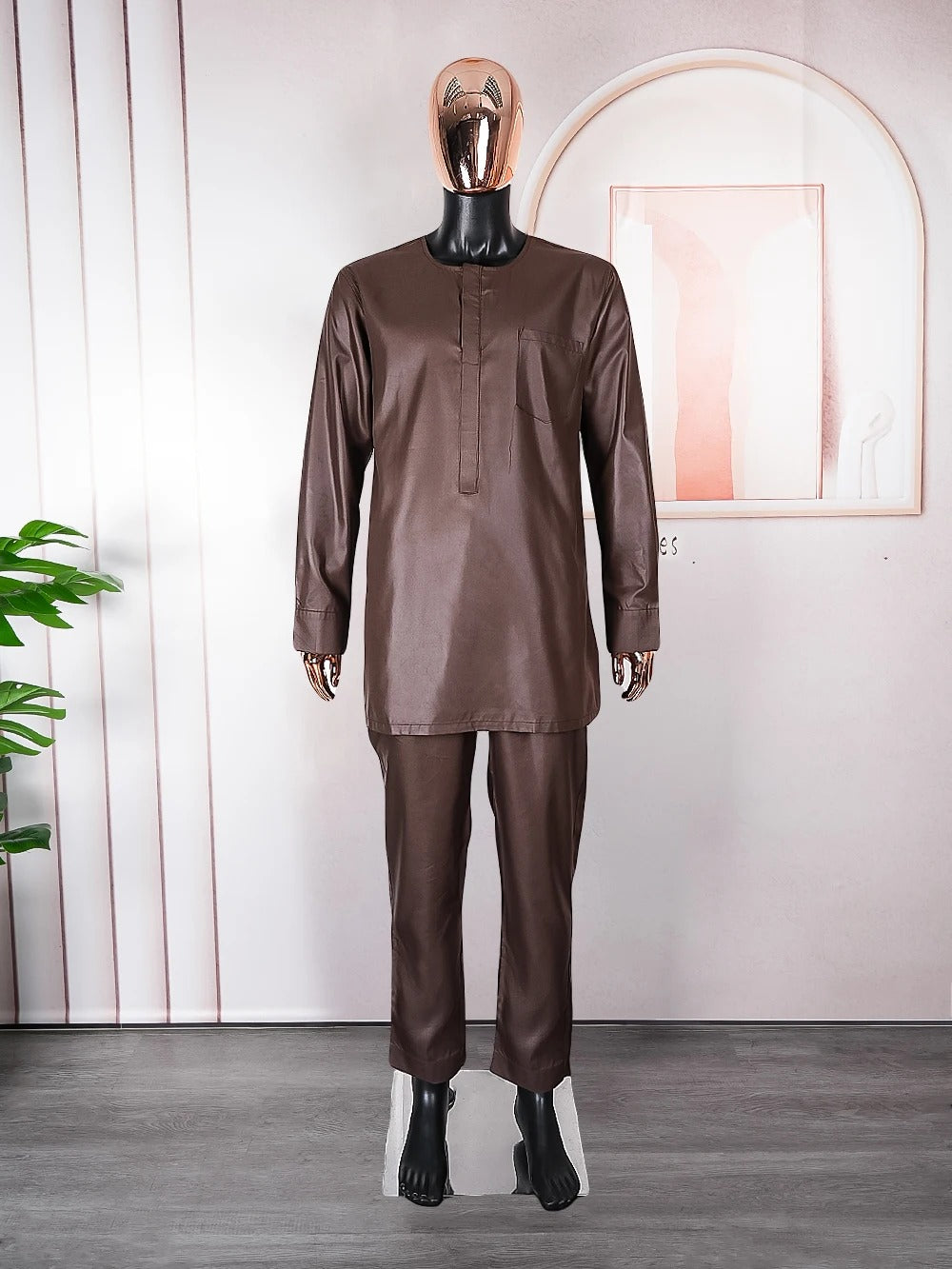 African Agbada (Brown)