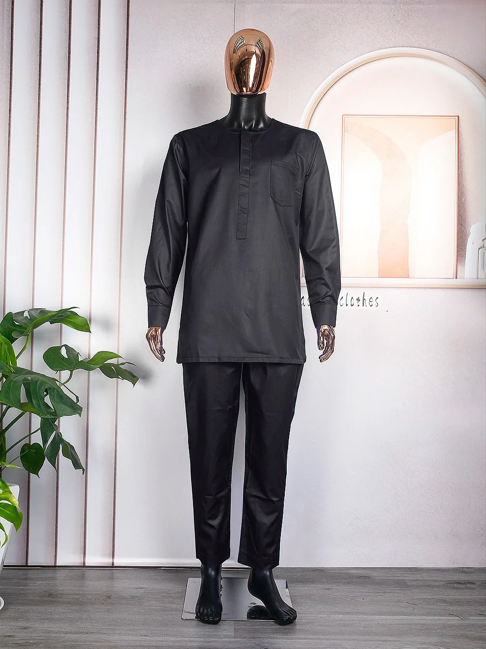 African Agbada (Black)