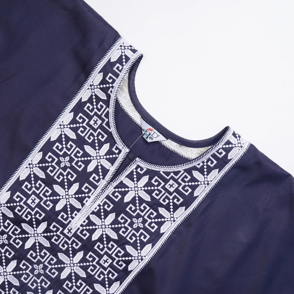 African Agbada (Navy & Light Blue)