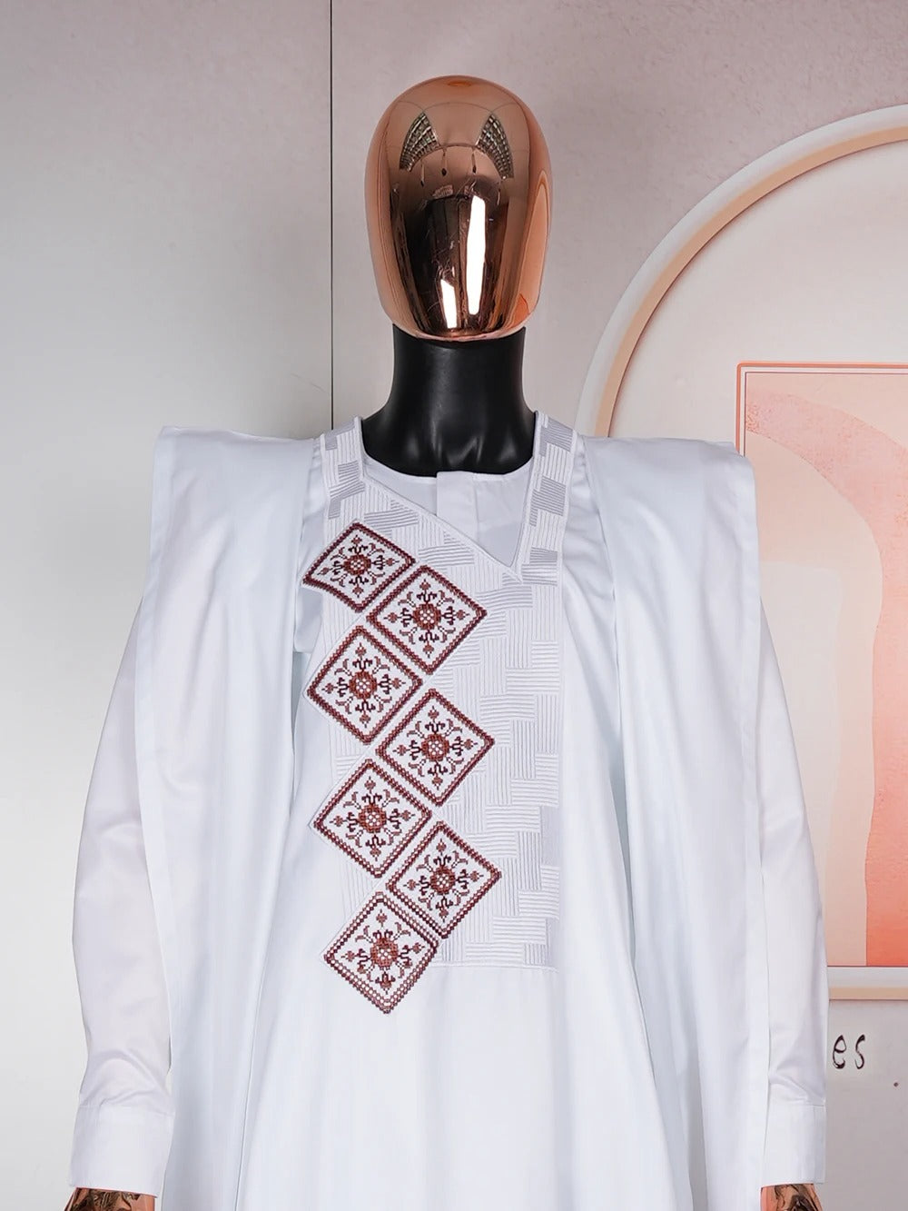 African Agbada (White)