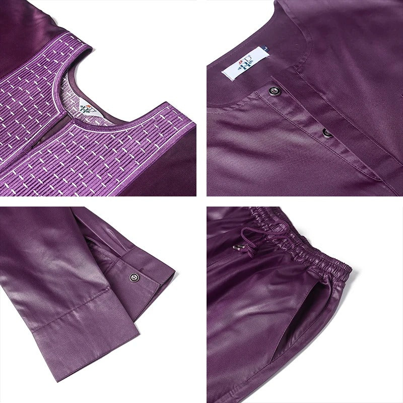 African Agbada (Purple)